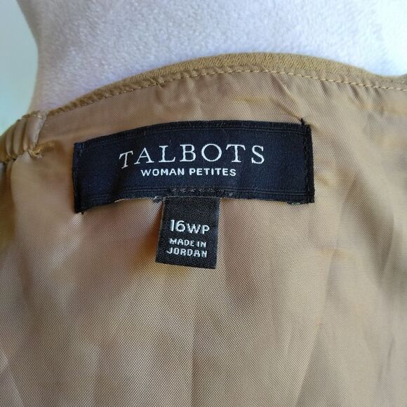 Talbots Petite Women's Nutmeg Color Wool Flouncy A-Line Skirt Size 16 Petite - Picture 6 of 7